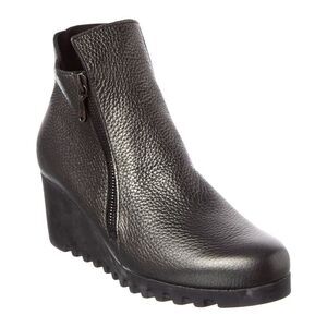 Arche Laelem Leather Wedge Bootie, Silver
